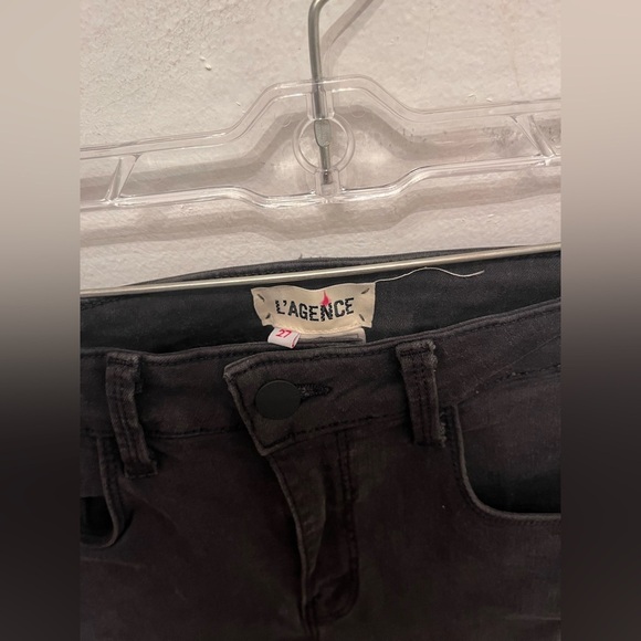 L'Agence High Rise Coated Skinny Jeans 27 Waist - Picture 2 of 3